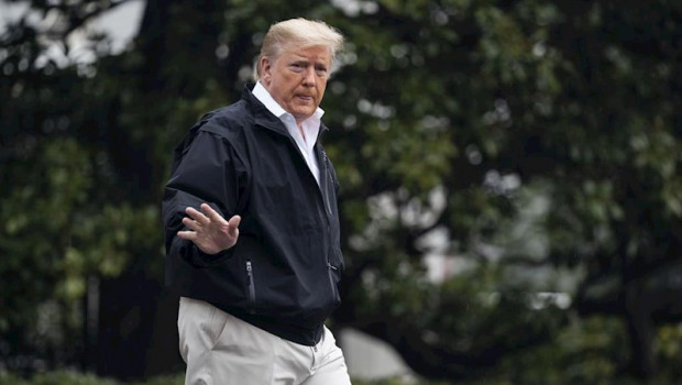 ep march 6 2020 - washington dc united states wearing a windbreaker jacket us president donald j