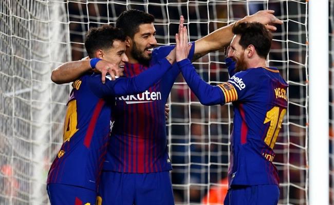 Philippe Coutinho, Luis Suárez y Leo Messi en un partido del FC Barcelona | LALIGA.ES ep philippe coutinho luis suarezleo messiun partidofc barcelona