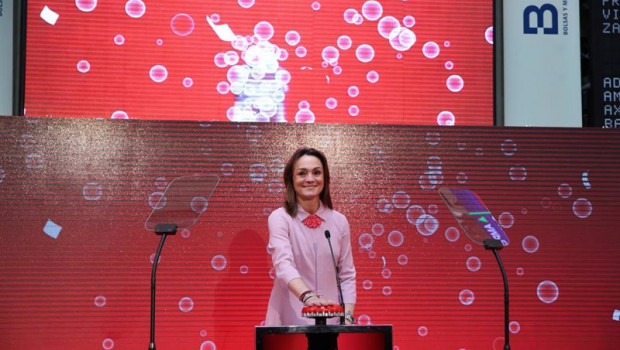 ep sol daurella la presidenta de coca-cola european partners en la salida a bolsa de la compania