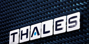 le logo du groupe thales a son usine de radar a limours 