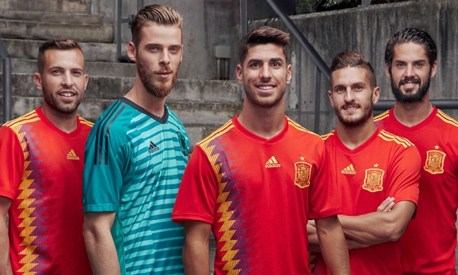camiseta seleccion espa ola mundial rusia