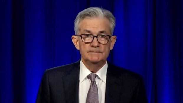 ep archivo - el presidente de la fed jerome powell durante su intervencion en un actor organizado