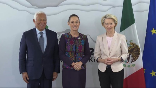 ep archivo   el presidente del consejo europeo antonio costa la presidenta de mexico claudia