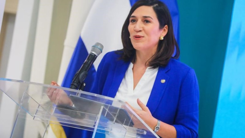 Archivo - La ministra de Economía de El Salvador, María Luisa Hayem. | EL SALVADOR - Archivo ep archivo la ministra de economia de el salvador maria luisa hayem