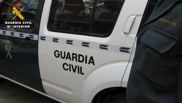 ep coche de la guardia civil imagen de archivo
