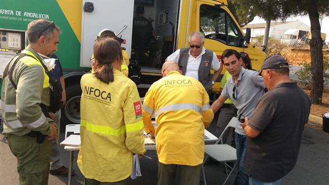 Dispositivo para la extinción del fuego de Moguer | JUNTA DE ANDALUCÍA ep dispositivola extincionfuegomoguer