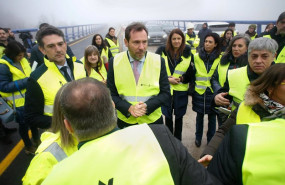 ep el ministro de transportes y movilidad sostenible oscar puente c visita las obras del viaducto de