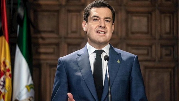 ep el presidente de la junta de andalucia juanma moreno comparece en el palacio de san telmo tras