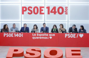 ep el presidente del gobierno y secretario general del psoe pedro sanchez acompanado de algunos