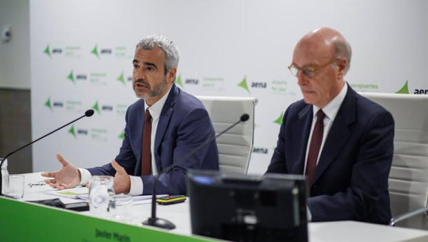 ep el presidente y consejero delegado de aena maurici lucena i y el vicepresidente ejecutivo de aena