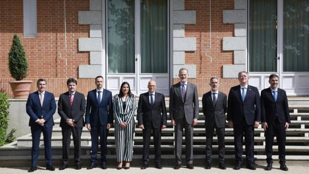 ep el rey felipe vi recibe en audiencia a la junta directiva de nokia espana con motivo de su