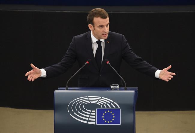 Emmanuel Macron en el pleno de Estrasburgo | PARLAMENTO EUROPEO ep emmanuel macronplenoestrasburgo