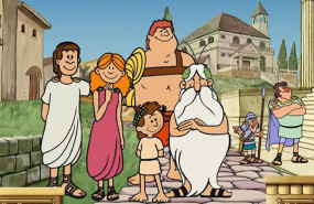 ep imagen de la mitica serie de dibujos animados erase una vez el hombre