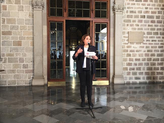 La alcaldesa de Barcelona Ada Colau comparece tras detenciones por el referéndum | EUROPA PRESS ep la alcaldesabarcelona ada colau comparecedetencionesreferendum