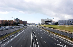 ep la autovia del mediterraneo o a-7 en malaga sin trafico por el estado de alarma decretado por la