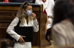ep la ministra de trabajo yolanda diaz a su llegada una sesion plenaria en el congreso