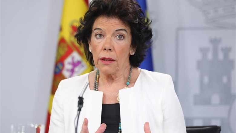 ep la ministra portavoz yeducacionformacion profesionalfunciones isabel celaa comparecelos medioscomunicacionuna reunionconsejoministrosmoncloa