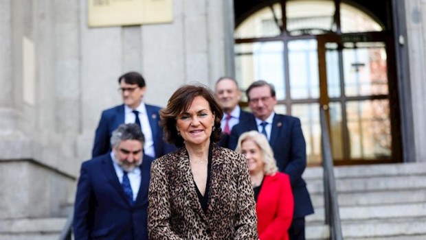 ep la vicepresidenta primera del gobierno carmen calvo posa ante los medios a su llegada al acto de
