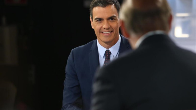 El presidente del gobierno en funciones, Pedro Sánchez, en una entrevista concedida a Telecinco en Madrid | PRESIDENCIA DEL GOBIERNO ep presidentegobiernofunciones pedro sanchez enentrevista concedidatelecincomadrid 20190704224003