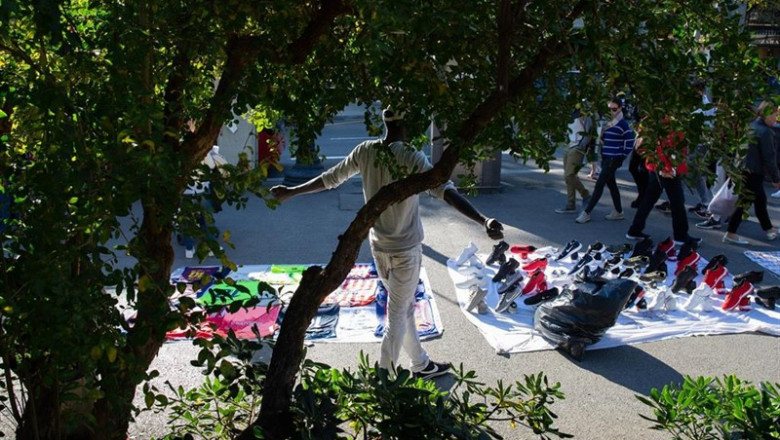 Puesto de venta ambulante en el centro de Barcelona | DAVID ZORRAKINO - EUROPA PRESS - Archivo ep puestoventa ambulantecentrobarcelona