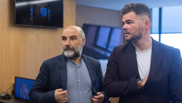 ep archivo   el diputado del bng en el congreso nestor rego i y el portavoz de erc en el congreso