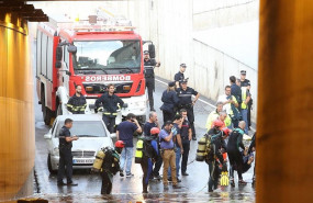 ep bomberos rescatan el cadaver del un hombre atrapado en un tunel anegado por una importante tromba