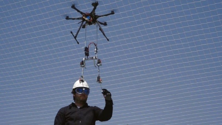 Dron en un ensayo. | CATEC ep dron en un ensayo