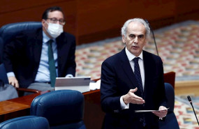 ep el consejero de sanidad enrique ruiz escudero durante su intervencion en la sesion de control al