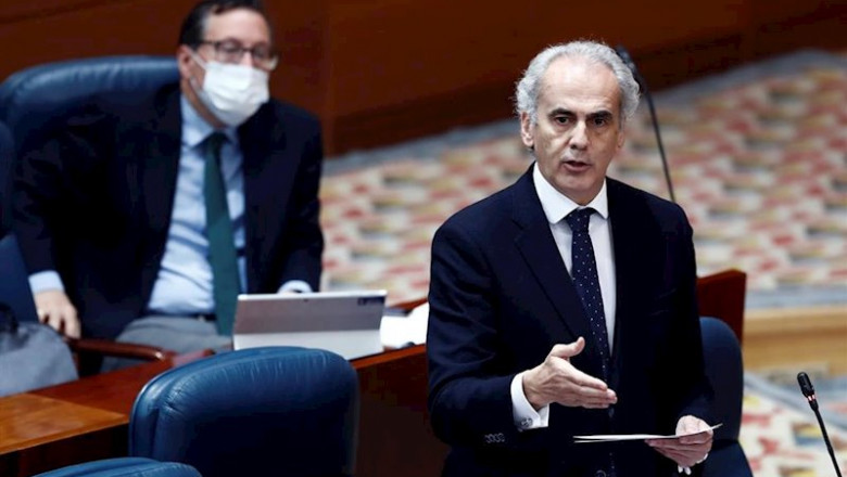 ep el consejero de sanidad enrique ruiz escudero durante su intervencion en la sesion de control al ep el consejero de sanidad enrique ruiz escudero durante su intervencion en la sesion de control al