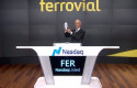 ep el presidente de ferrovial rafael del pino en el acto de toque de campana en la bolsa de nueva