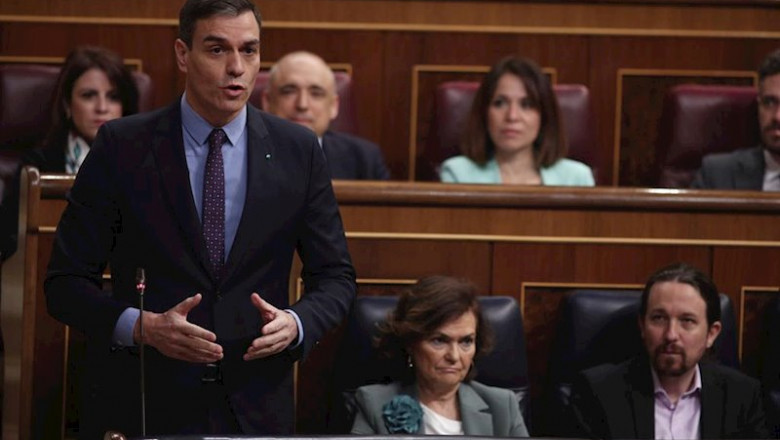 ep el presidente del gobierno pedro sanchez contesta a las preguntas del presidente del pp pablo