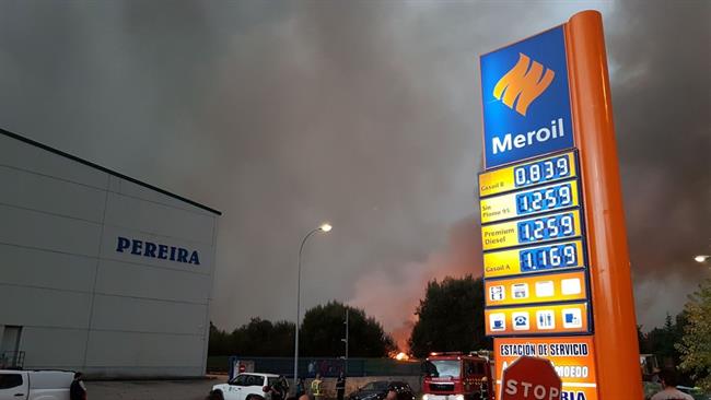 Fuego de Ponteareas que afecta también a Pazos de Borbén, Redondela y Soutomaior | REDES SOCIALES ep fuegoponteareasafectaa pazosborben redondelasoutomaior