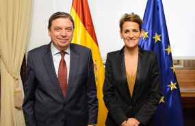 ep la presidenta de navarra maria chivite y el ministro luis planas