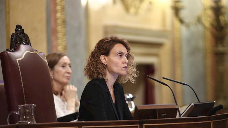 ep la presidenta del congreso meritxell batet durante el pleno del 27 de mayo de 2020