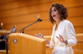 ep la vicepresidenta primera y ministra de hacienda maria jesus montero en el pleno del senado este