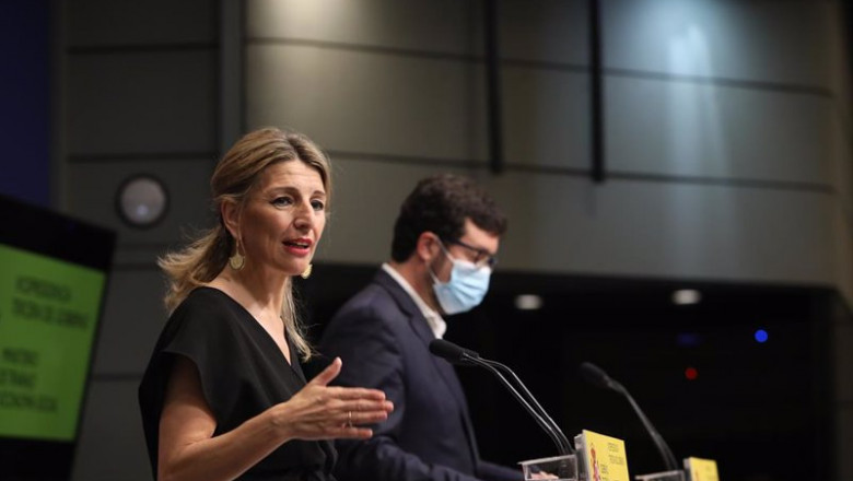 La vicepresidenta tercera del Gobierno y ministra de Trabajo y Economía Social, Yolanda Díaz | Marta Fernández Jara - Europa Press ep la vicepresidenta tercera del gobierno y ministra de trabajo y economia social yolanda diaz junto