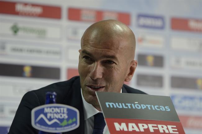Zinedine Zidane en el rueda de prensa postpartico del Getafe C.F. S.A.D. | EUROPA PRESS ep zinedine zidaneruedaprensa postparticogetafe cf sad