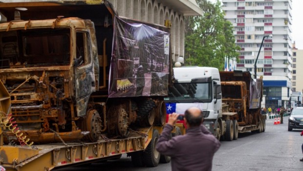 MARCHA CAMIONEROS CHILE