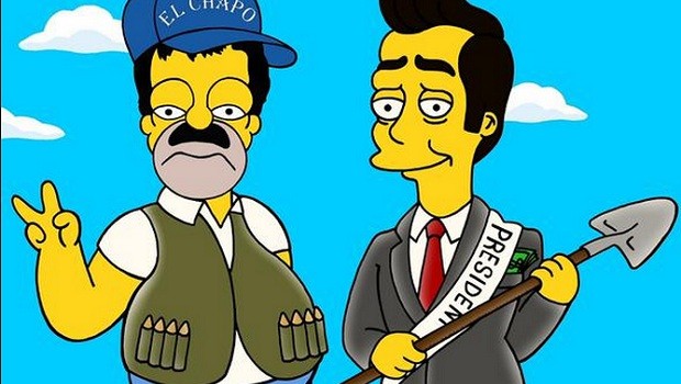 Chapo Guzman Pena Nieto Simpson