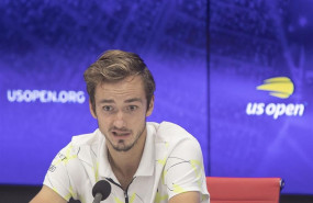 ep 08 september 2019 us new york russian tennis player daniil medvedev attends a press conference