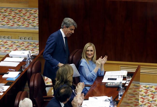 Ángel Garrido durante la moción de censura a Cifuentes | EUROPA PRESS ep angel garrido durantemocioncensuracifuentes 20170608134503