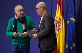 ep archivo   el secretario general de ccoo unai sordo d y el secretario general de ugt pepe alvarez