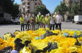 ep colectivo brigadaslimpieza retirar lazosplastico amarillo