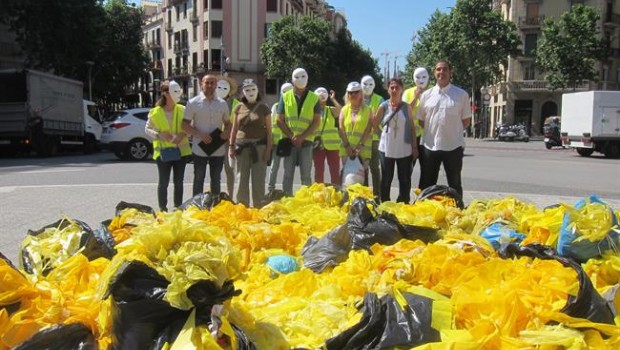 ep colectivo brigadaslimpieza retirar lazosplastico amarillo