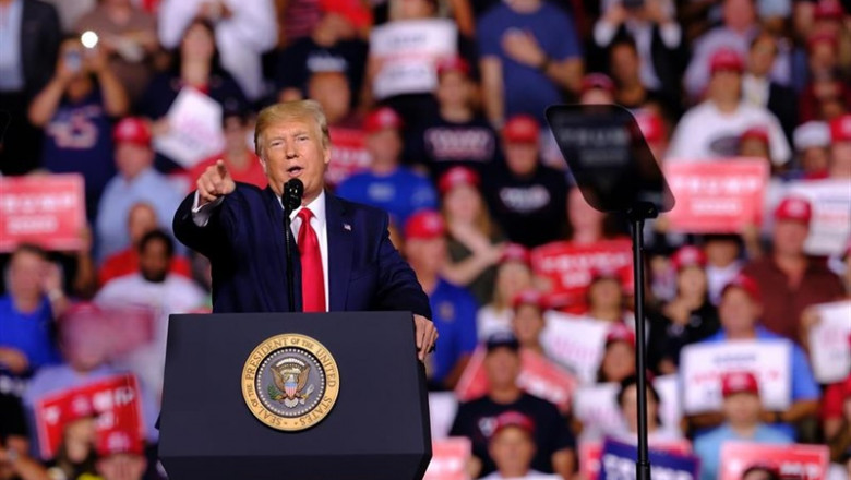 Donald Trump durante un acto de campaña | Preston Ehrler/ZUMA Wire/dpa ep donald trump duranteactocampana