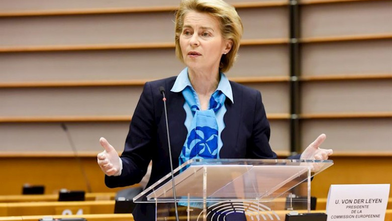 La presidenta de la Comisión Europea (CE), Úrsula von der Leyen. | Etienne Ansotte/European Commiss / DPA ep dpa - attention editorial use only and only if the cre