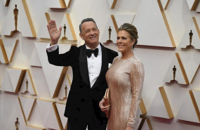 ep el actor estadounidense tom hanks y su mujer rita wilson