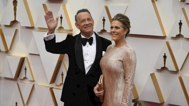 ep el actor estadounidense tom hanks y su mujer rita wilson