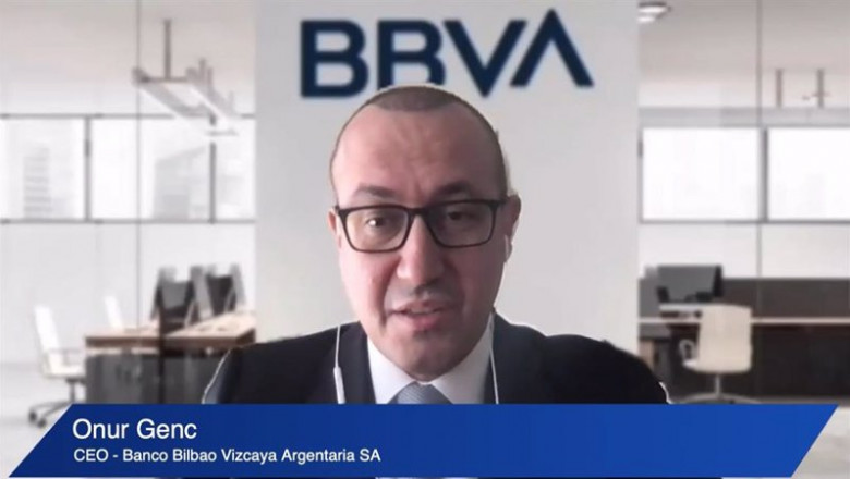 ep el consejero delegado de bbva onur gen en la conferencia global de ceos organizada por bank of