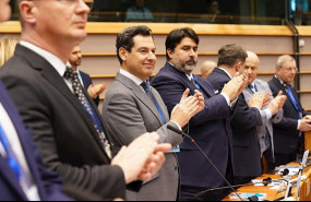 ep el presidente de la junta de andalucia juanma moreno participa en bruselas en el comite de las